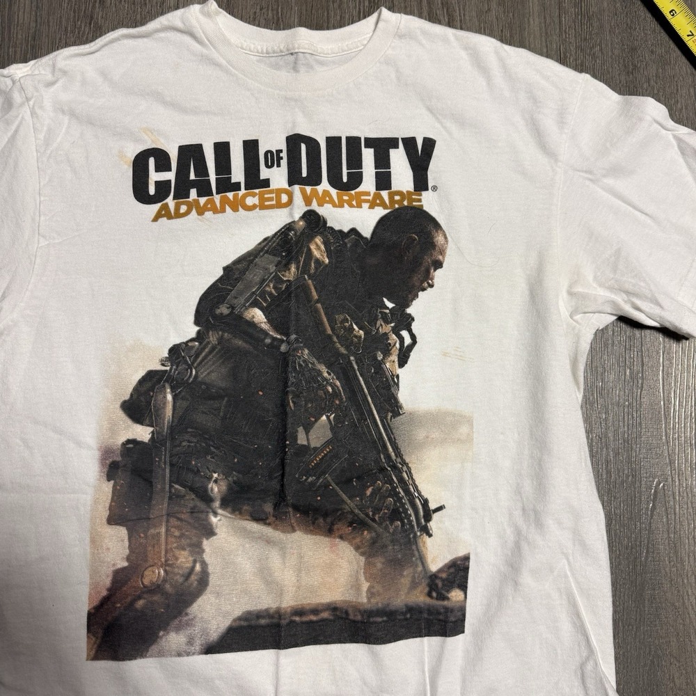 Call Of Duty Advanced Warfare T-Shirt White Mens Large Video Game Xbox